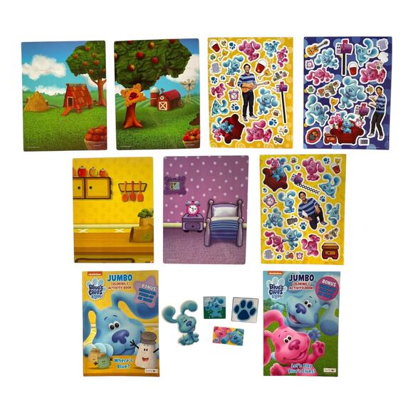 Blue’s Clues & You! Sticker & Activity Book Set – Kids Fun Toy Bundle Gift Set - Picture 1 of 8